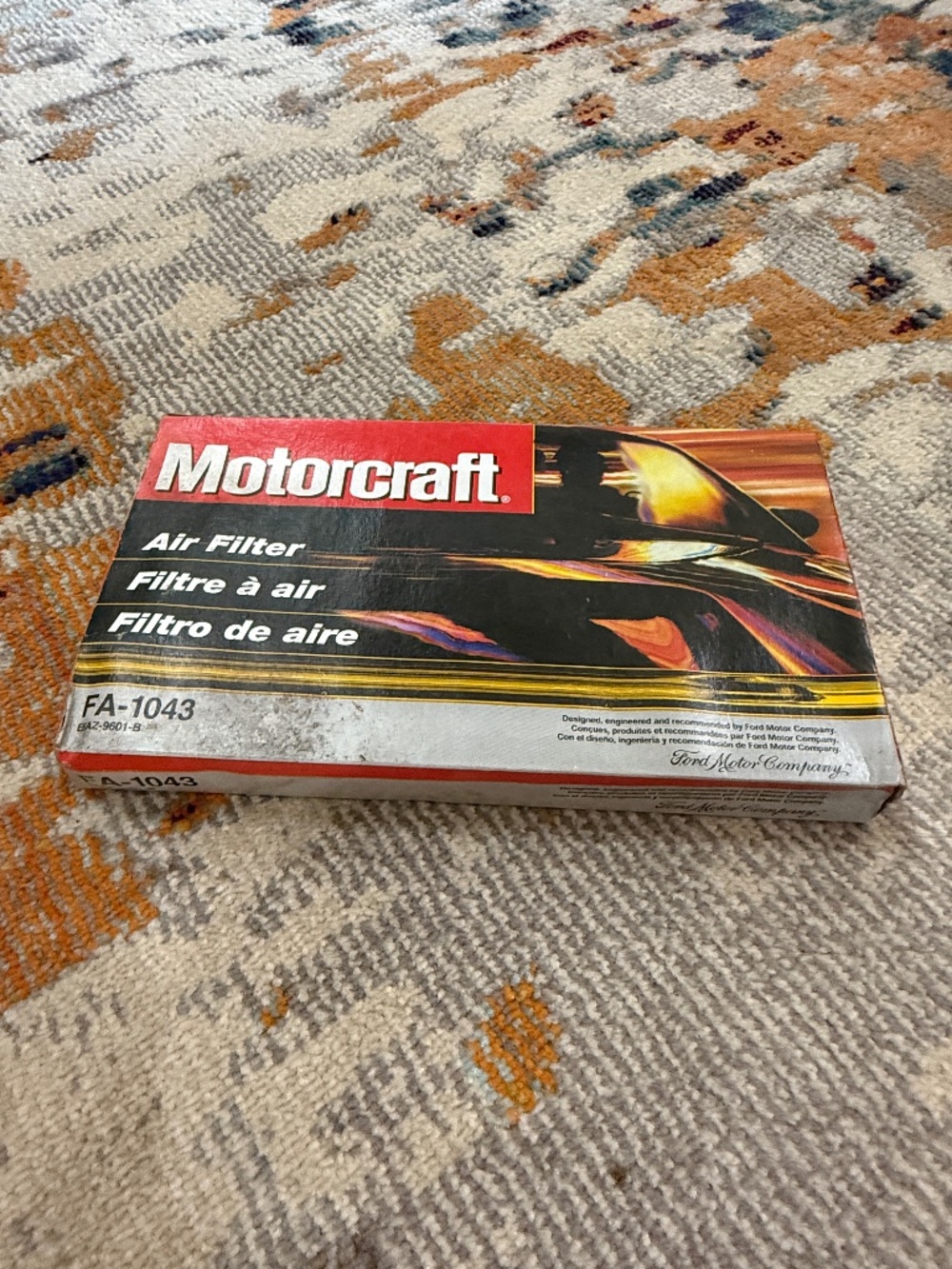 Motorcraft Air Filter Ford Lincoln Mercury Motor Company FA-1043 auto car part